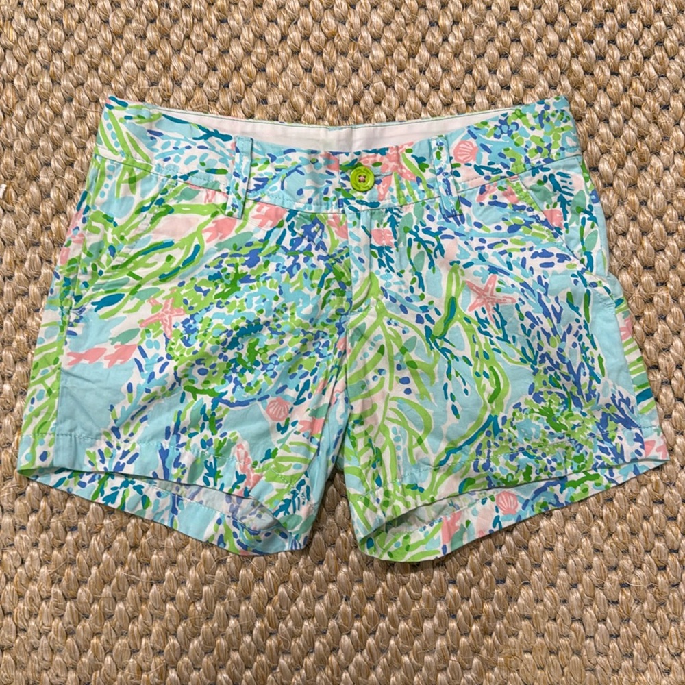 Lilly Pulitzer The Callahan Short Size 2 Sky Blue Heaven